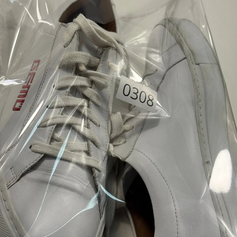 LLOYD Gemo White Leather Low Top Sneakers Men's Size 8.5 Germany‎ Casual Shoes
